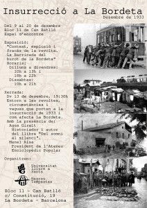 Insurrecció a La Bordeta, desembre de 1933